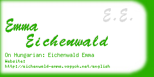 emma eichenwald business card